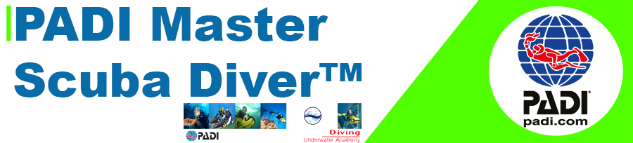 Join the best of the best in recreational diving and live a life as a PADI Master Scuba Diver.